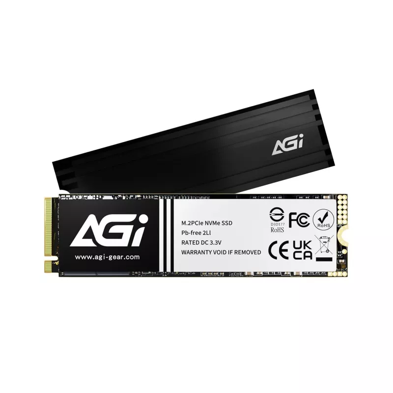 AGI TECHNOLOGY 1TB SSD M.2 NVMe PCIe Gen4x4 - 7400MB/s odczyt, 5200MB/s zapis, 750TBW