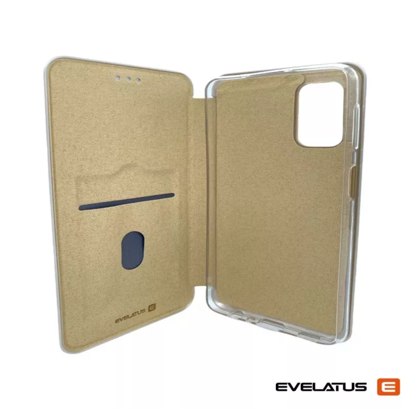 Evelatus Etui Książkowe Xiaomi Redmi Note 10 Pro Złoty