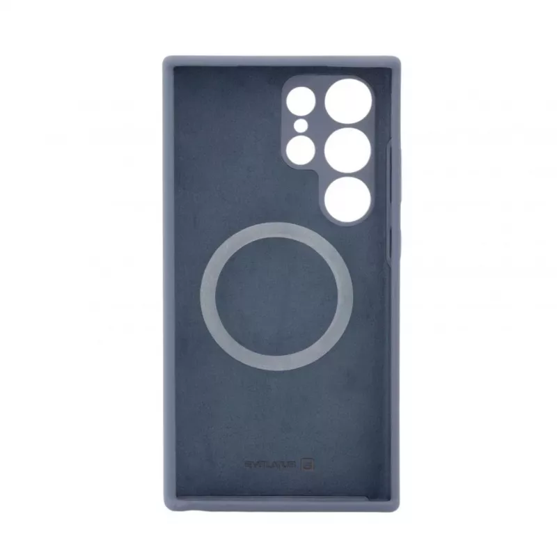 Evelatus Samsung Galaxy S24 Ultra Premium Magsafe Soft Touch Silicone Case Midnight Blue