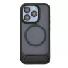 Evelatus Apple iPhone 16 Pro Rubber Coated MagSafe With Stand Case Black