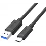 UNITEK USB 3.1 Type-A do Type-C Kabel 0.5m Czarny