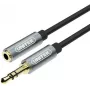 UNITEK 3.5mm Audio Extension Cable 1m - Male to Female, Gold-Plated, Black