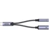 UNITEK USB-C na 3.5mm Audio Jack i USB-C 60W PD Adapter (Space Grey)