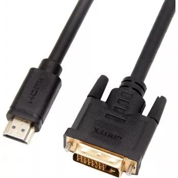 UNITEK Dwukierunkowy kabel HDMI-DVI-D 2m Czarny