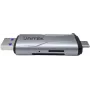 UNITEK SD/microSD Card Reader USB-A 5Gbps/USB-C Space Grey