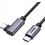 UNITEK USB-C Angled 90° Cable PD 100W 0.5m Black
