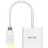UNITEK HDMI na VGA Adapter, Full HD 1080p, 60Hz, Biały