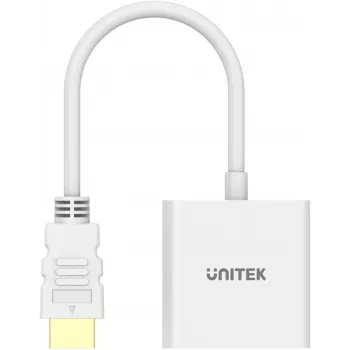 UNITEK HDMI na VGA Adapter, Full HD 1080p, 60Hz, Biały