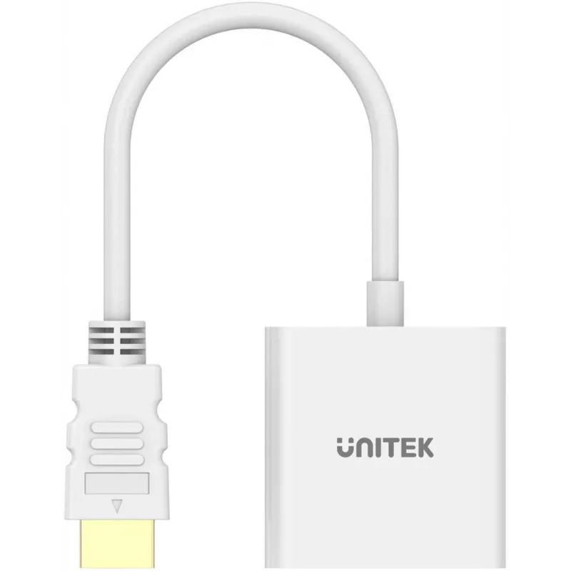 UNITEK HDMI na VGA Adapter, Full HD 1080p, 60Hz, Biały
