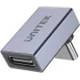 UNITEK USB-C na USB-C 90-stopniowy kątowy adapter 40Gbps 240W Space Gray