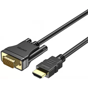 Przewód UNITEK HDMI na VGA, Full HD 1080p, 60Hz, 2m, Czarny