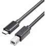 Unitek USB-C na USB-B 2.0 Kabel do drukarki 1m Czarny