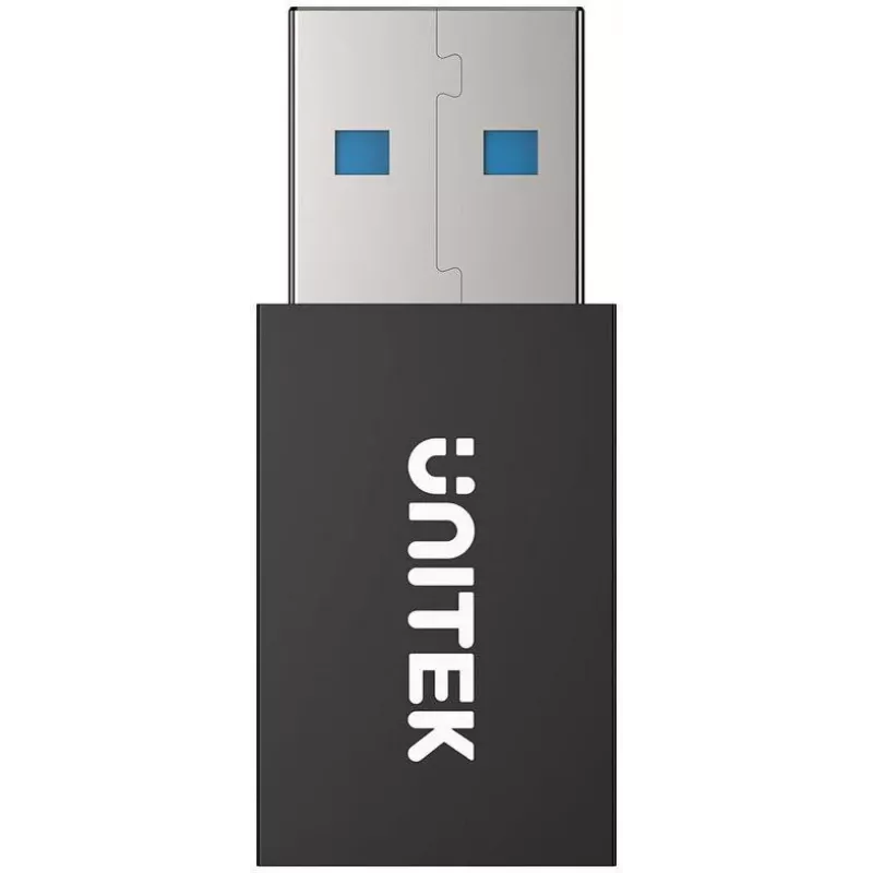 UNITEK USB-A Data Blocker Adapter - Charge-Only, Czarny