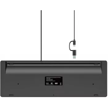 UNITEK SlimTap Lightweight Wired Office Keyboard USB-C/USB-A