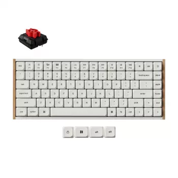 Keychron K3U-Q1Z 75% Milk POM Red Switch 8K Bezprzewodowa Klawiatura Mechaniczna