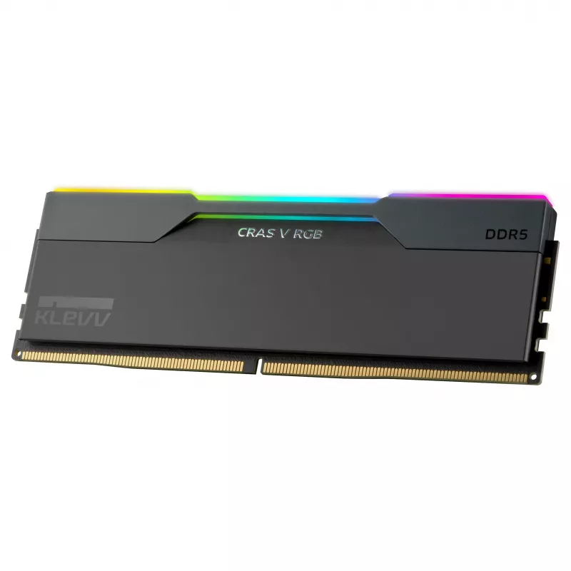 32GB KLEVV CRAS V RGB DDR5 6400MHz CL32 Dual Channel Kit (2x16GB) Czarny AMD EXPO