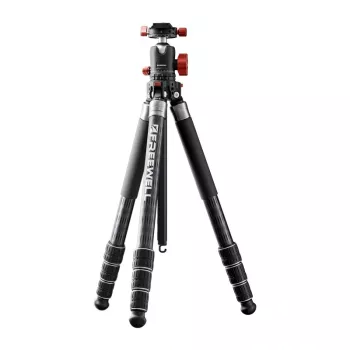 FREEWELL 5-in-1 Multifunkcyjny Statyw Aparatowy - Stop Aluminiowy, Głowica Kulowa, Wys. Maks. 1170 mm, Udźwig 2,5 kg, Czarny