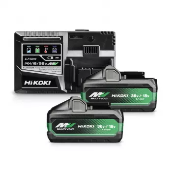 Hikoki 36V MultiVolt Akumulator 2,5Ah (2 szt.) z szybką ładowarką UC18YSL3