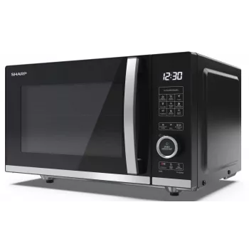 Sharp YC-QG204AE-B Kuchenka mikrofalowa z grillem, 20L, 800W, Czarny