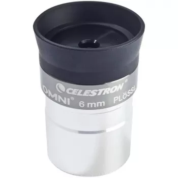 Celestron Omni 6 mm Plössl Eyepiece - 1.25 inch Fully Multi-Coated - Black/Silver