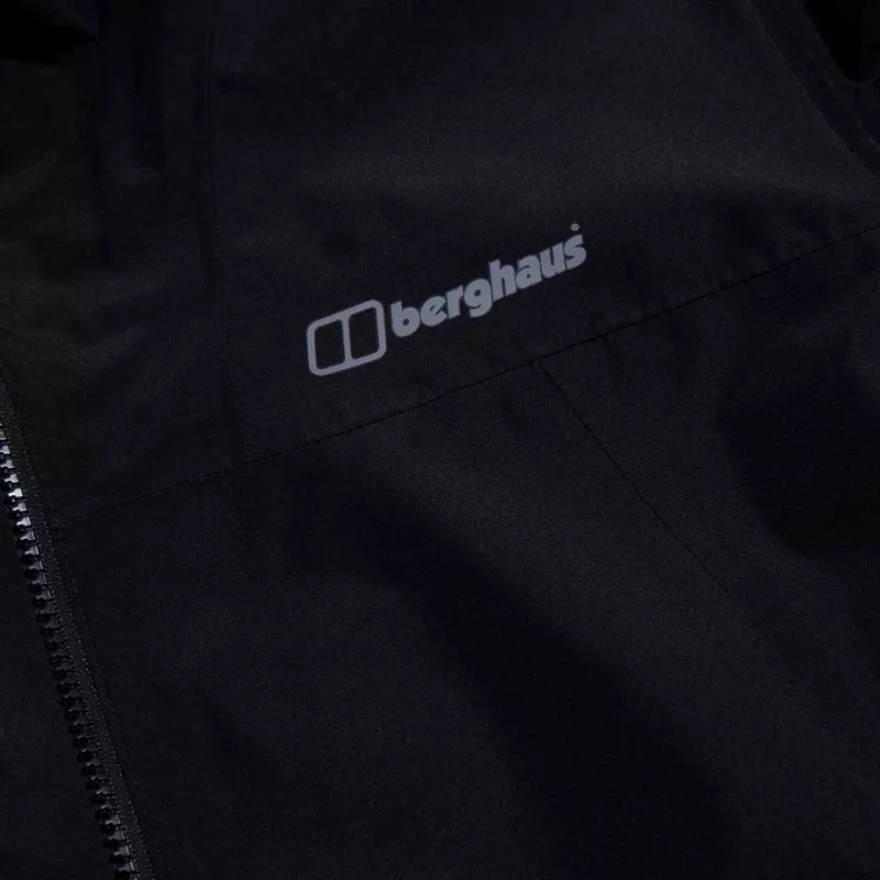 BERGHAUS Deluge Pro 3.0 Męska Kurtka Przeciwdeszczowa, Rozmiar M, Czarny