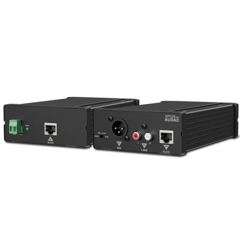 AUDAC APG20MK2 Audio Converter Dante/AES67 to Analog Black