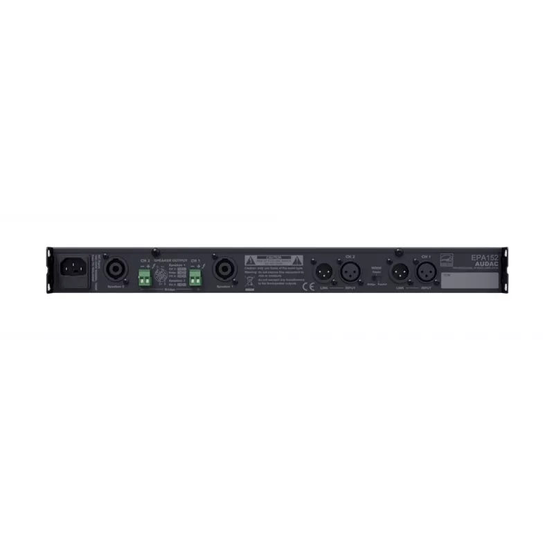 AUDAC EPA152 Wzmacniacz audio 2.0 kanały Czarny