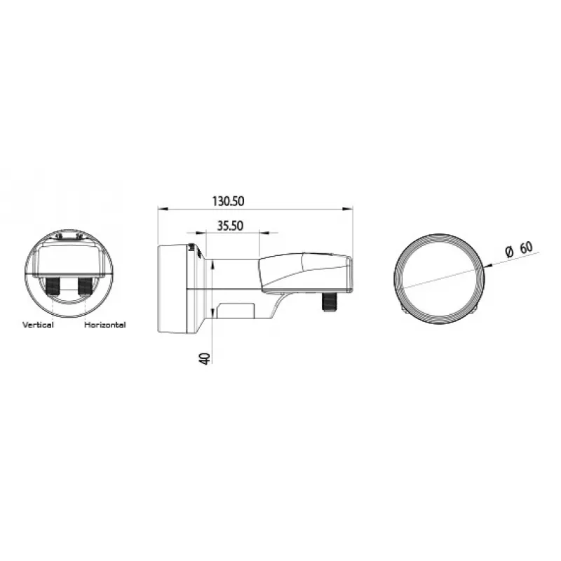 Konwerter LNB szerokopasmowy Inverto 2 wyjścia 10.7-12.75 GHz