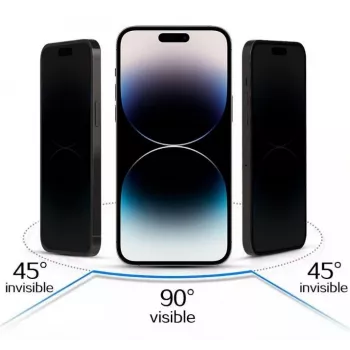 iLike Samsung Galaxy S23 Ultra Tempered Privacy Glass Screen Protector Black