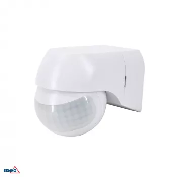 Czujnik ruchu PIR BEMKO 800W 180° Biały