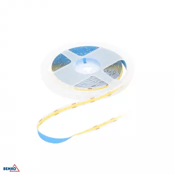 BEMKO Premium COB LED Strip 12V DC 2400 LEDs 5m 12W/m IP20 Cold White