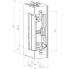 SCOT ES-S1224N Low Current Symmetrical Electric Strike 12/24V AC/DC 3000N