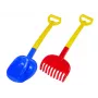 HEMAR Shovel and Rake Large Bicolour Sand Set