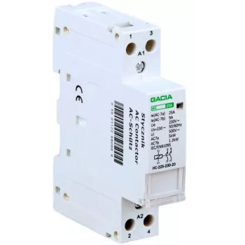 Stycznik modułowy GACIA HC 2P/25A 2NO 230V 2-biegunowy 25A 230V AC
