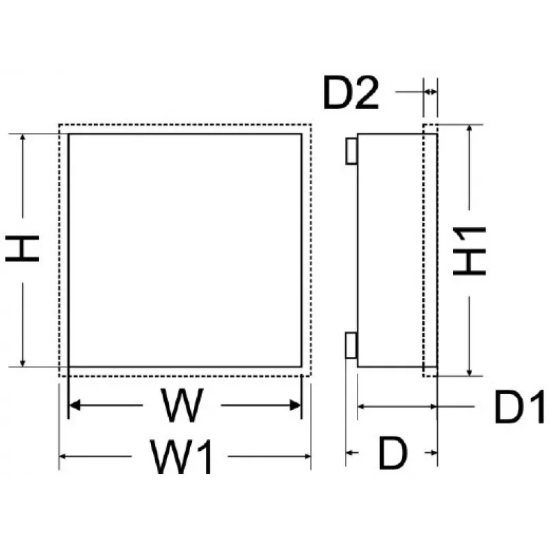 Pulsar AWO000PU Uniwersalna obudowa metalowa, biała (RAL 9003), do montażu na ścianie, obsługa akumulatora 17Ah