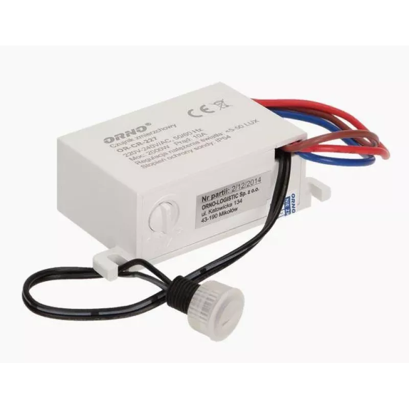 ORNO OR-CR-227 Czujnik zmierzchowy MINI z sondą zewnętrzną, IP54