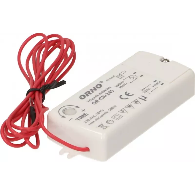 ORNO OR-CR-245 Bezdotykowy indukcyjny wyłącznik zbliżeniowy do oświetlenia LED, czarny