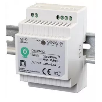 Zasilacz DIN Rail EURA DIN30W12 12V 2.5A DC