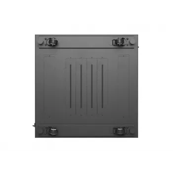 Lanberg 19 cali 18U 600x600 Czarna szafa rack stojąca z perforowanymi drzwiami (w zestawie do samodzielnego montażu)