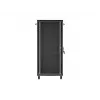 LANBERG 19 inch 27U Freestanding Server Rack Cabinet 600x1000 mm Black Tempered Glass Door (Flat Pack)