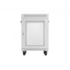 Lanberg FF01-6615-23SL Wolnostojąca szafa rack 19 cali 15U 600x600 Szara z drzwiami perforowanymi LCD Flat Pack