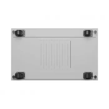 LANBERG 19 inch 42U Szafa Rack Wolnostojąca 600x1000 mm Szara Drzwi Szklane Hartowane Wyświetlacz LCD Flat Pack