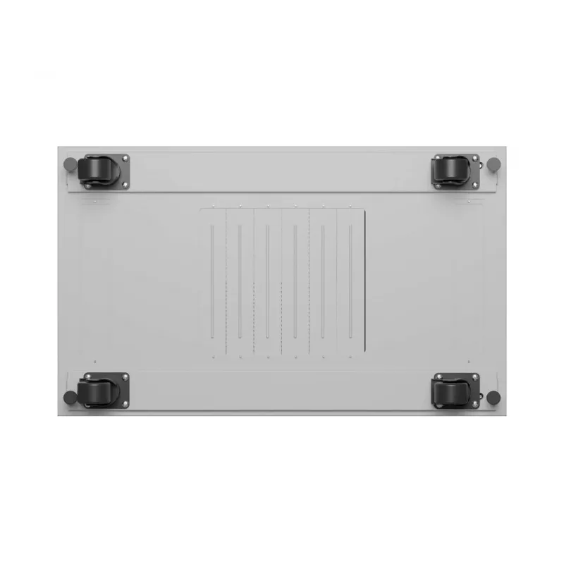 LANBERG 19 inch 42U Szafa Rack Wolnostojąca 600x1000 mm Szara Drzwi Szklane Hartowane Wyświetlacz LCD Flat Pack