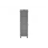 LANBERG 19 inch 42U Szafa Rack Wolnostojąca 600x1000 mm Szara Drzwi Szklane Hartowane Wyświetlacz LCD Flat Pack