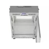 Lanberg 19 cali 15U 600x800 Szafa rack stojąca, szara, z drzwiami perforowanymi i panelem LCD (płaska paczka)