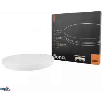 KAFLER FIONA LED Plafon 24W 2400lm Regulacja CCT 3000K/4000K/6500K IP20 Biały