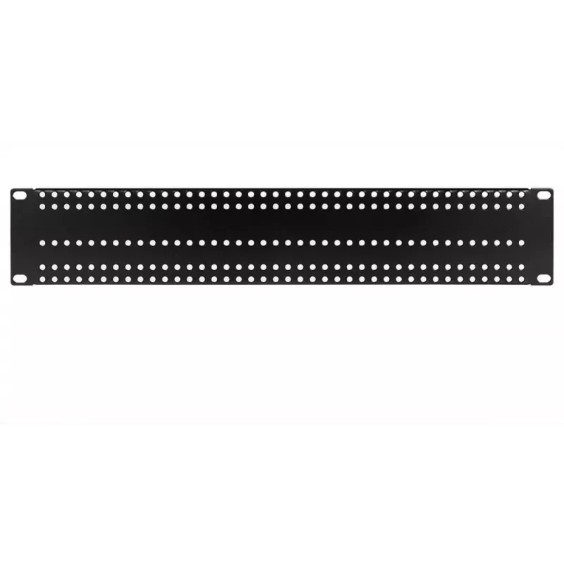 ATTE ADD-RACK2U1 2U 19-calowy adapter montażowy do szafy rack z prostymi otworami montażowymi, czarny