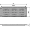 ATTE ADD-RACK10-2U1 10-calowy 2U adapter montażowy do szafy z prostymi otworami, czarny