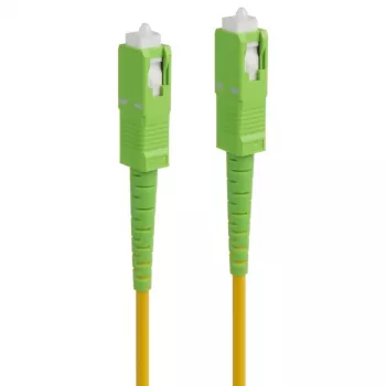 MACLEAN Fiber Optic Patch Cable 10m SC/APC Single-mode OS2 LSZH Yellow MCTV-436