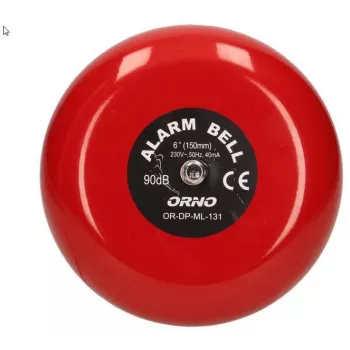 ORNO OR-DP-ML-131 Dzwonek szkolny 230V AC 85dB Czerwony Stal